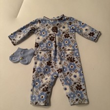 Carters Baby Girl Sleeper Size 6 Month  Cute Socks   