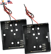 SDTC Tech 2-Pack 2X C Cell Battery Holder 3V C Size Battery Case Box with Wire L
