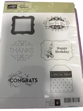 Stampin' Up! RETIRED "TAGTASTIC" # 122747 stamp set