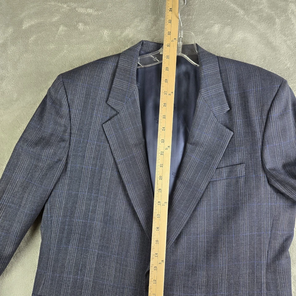 Chaqueta Blazer Louis Roth De Colección Para Hombres 42R Gris EE. UU. A Medida Clásica Negocios Foto 4 de 4