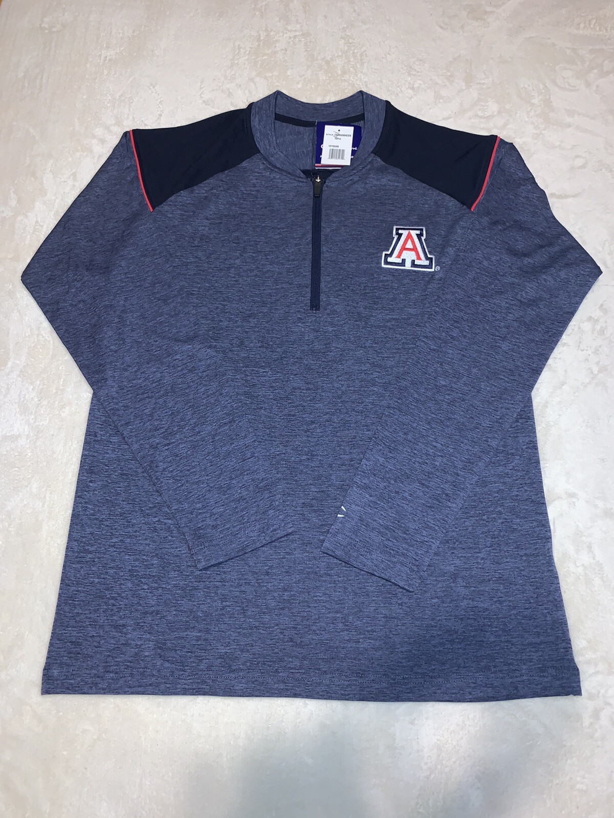 Arizona Wildcats Champion NCAA Men 1/4 Zip Pullover Lightweight Jacket Medium M