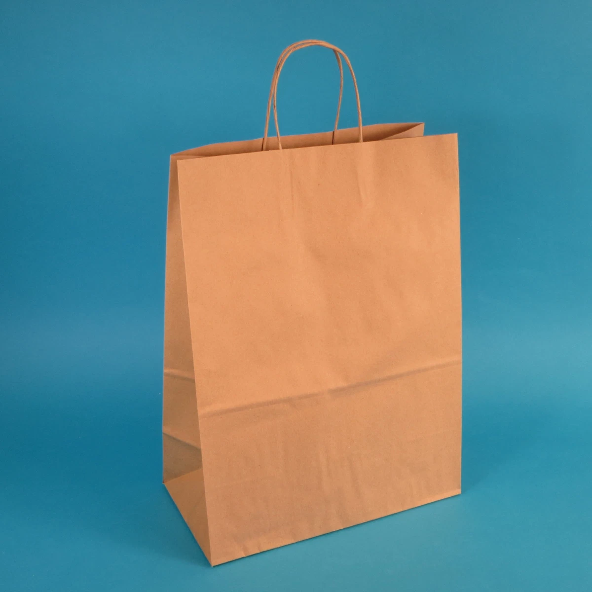 VidaXL Papiertragetaschen 250 Stk. Mit Henkeln Braun 32x12x42 Cm