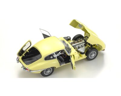 Kyosho 1:18 - Modell-coupé - Jaguar E-Type (RHD) V12 Coupé 1961 - Geel