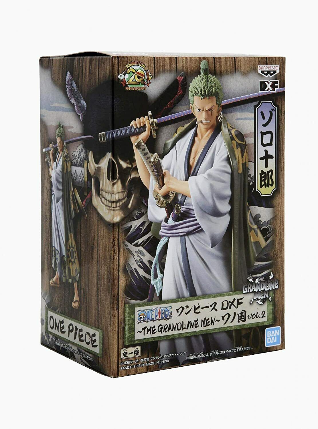 BANPRESTO ONE PIECE DFX GRANDLINE MEN SERIES WANO V1 RORONOA ZORO FIGU –  Cards and Comics Central