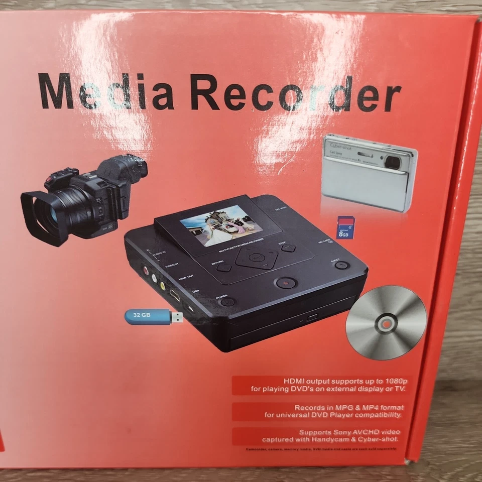 PROTIS Multi-function Media Recorder PT1190 DVD Recorder / Player HDMI USB A/V - Image 2 of 4