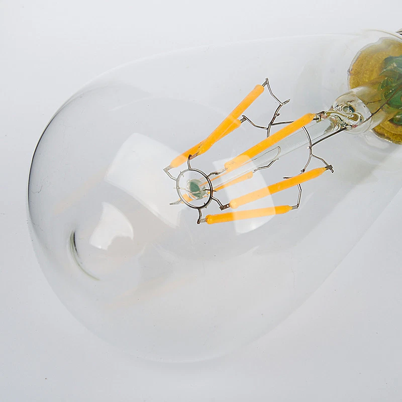 3X LED E27 Bulb ST64 4W 220~250V Warm White Lights Globe Home Lighting Fixtures - Image 3 of 4