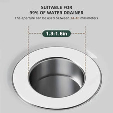 Bathroom Sink Plug Stopper Pop Up Drain Strainer with Filter Basket Anti-Clog