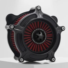 For Harley Touring Air Cleaner Breather Filter Tiwn cam Dyna 00-17 Softail 00-15