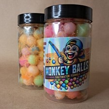 85 Piece Saltwater Monkey Balls! Texas Made Silicone Sinking Lures in Monkey Gel