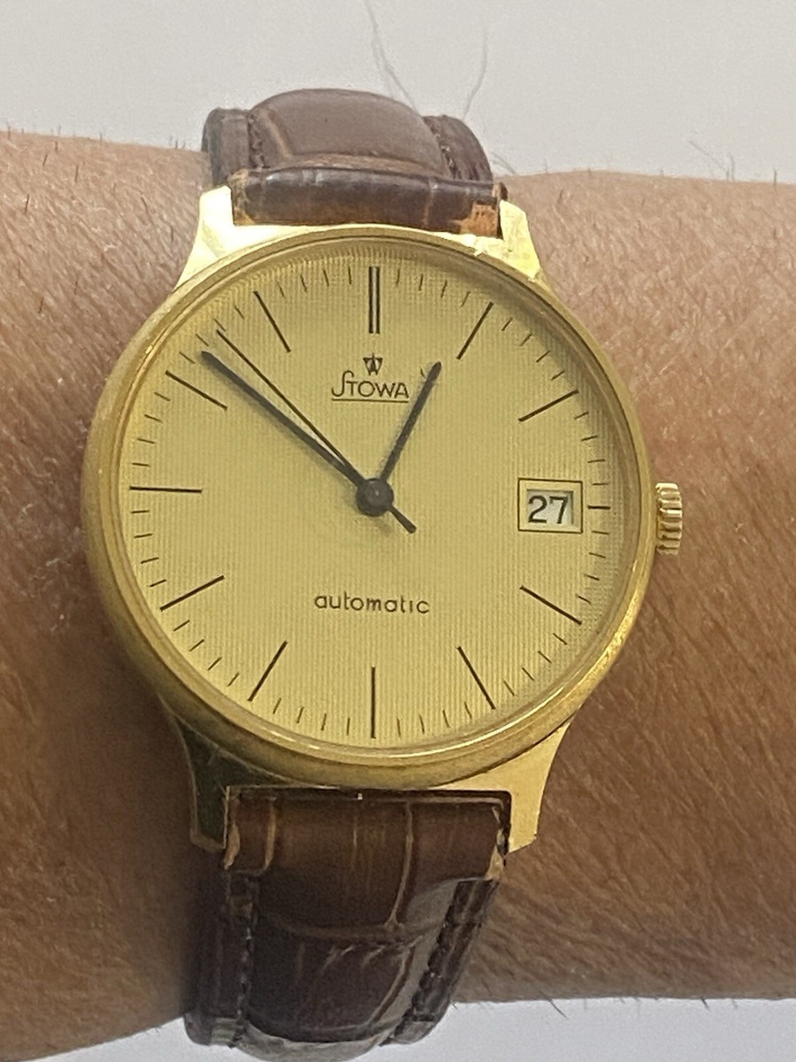 時計 stogawa Men's Watch “STOWA” G/P 25-Jewell's, Swiss Automatic Movement