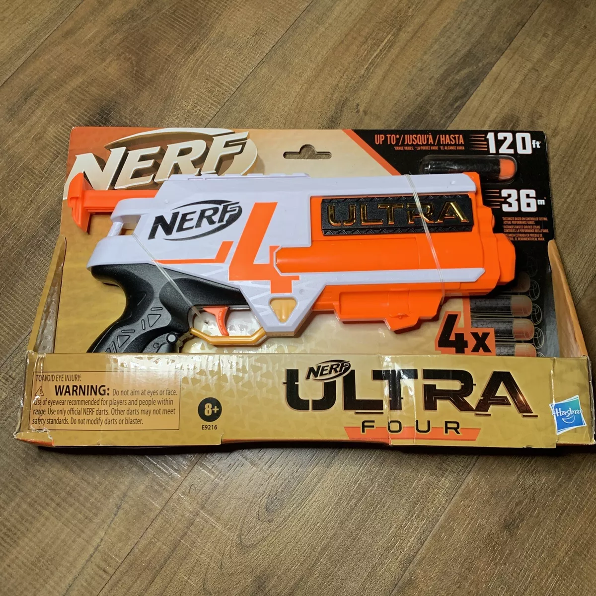 Nerf Ultra Four Blaster, Includes 4 Official Nerf Darts 