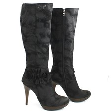 Stivali Femme Onyx Chaussures À Talons Aiguilles Avec Plateau Sexy 556