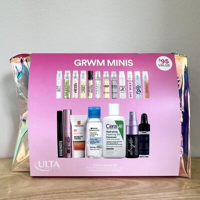 ULTA BEAUTY Fragrance Bag Gift Set GRWM 19pc Skincare Perfume Sample Travel Kit