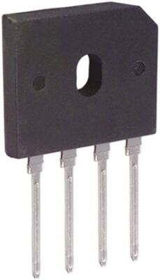 2 x Dioden inkl. GBU606, Brückengleichrichter, 6A 600V, 4-Pin GBU