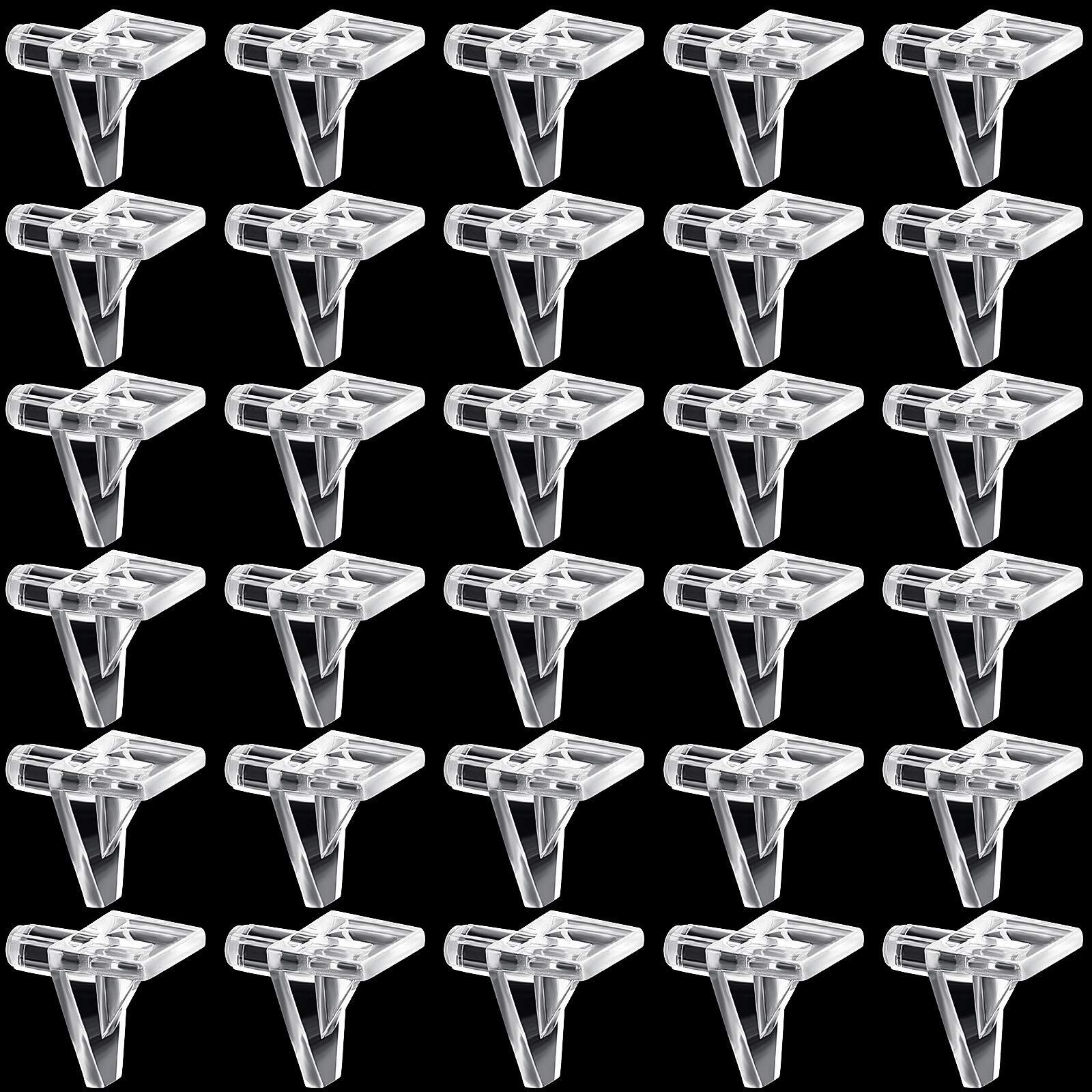 125-Piece 5mm Clear Plastic Shelf Pegs for Cabinet & Furniture Support