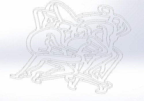 Kama Sutra 10 DXF Datei Sexpositionen CNC Industrielles Laserschneiden Plasma Nr. 2303 - Bild 5 von 17