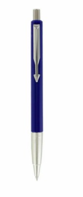 Parker Vector  Ballpoint Pen  Blue & Chrome Accents Blue Ink   New 