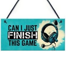 Novelty Gaming Bedroom Accessories Hanging Sign For Games Room Boys Bedroom