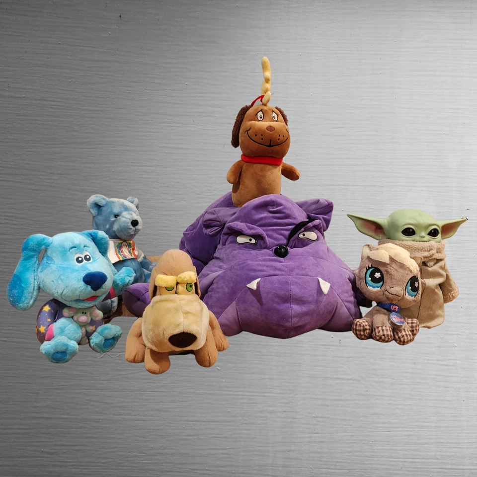 多种毛绒玩具套装 - 混合卡通和幻想人物 - 7 件套 — 第 2/4 张图片