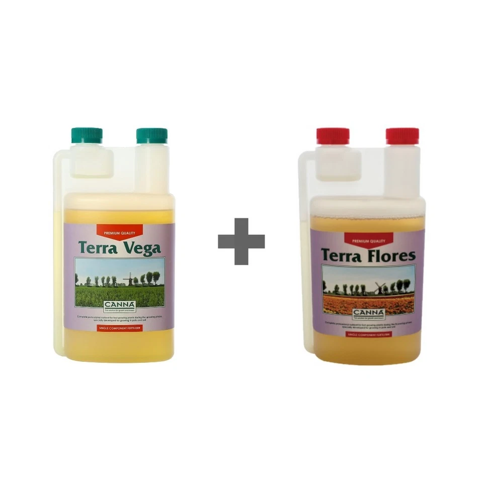 CANNA TERRA VEGA & FLORES Grow & Flowering Plant Nutrients for SOIL Hydroponics - Image 4 of 4