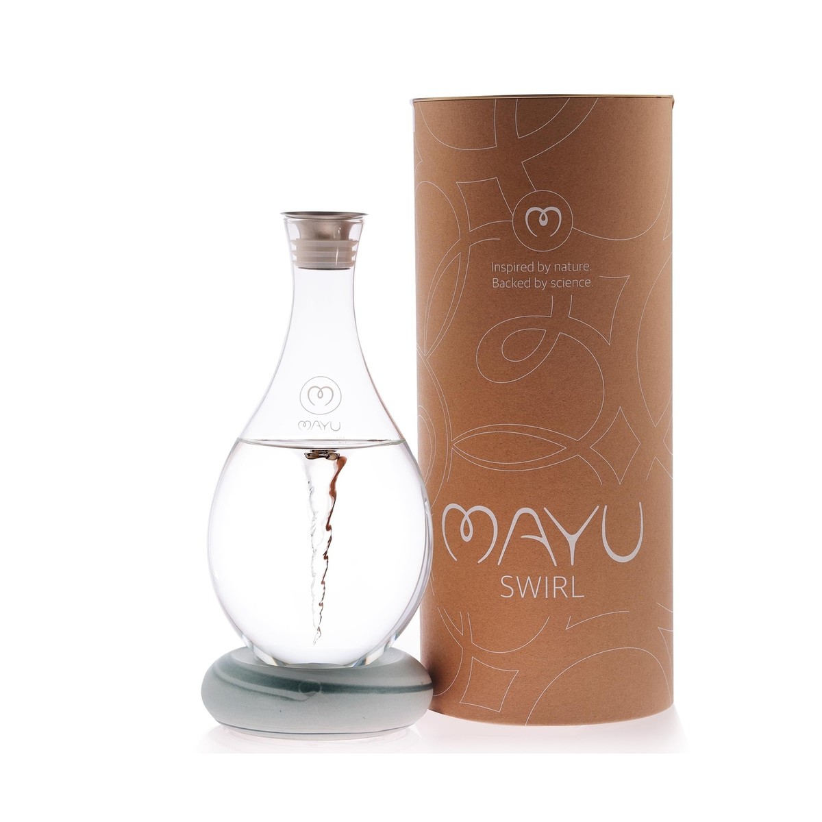 MAYU Swirl Structured Water Pitcher - Innovative Vortex Technology