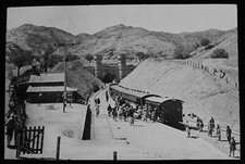 THE KHOJAK RAILWAY TUNNEL AFGHANISTAN C1910 ANTIQUE Magic Lantern Slide PHOTO