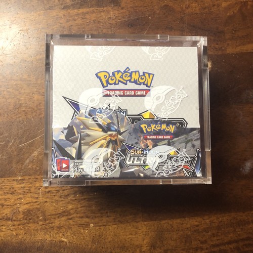 Pokémon TCG Sun & Moon Ultra Prism Booster Box with acrylic Display