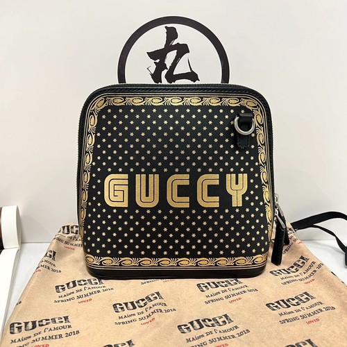 Authentic Gucci x SEGA Stars Mini Shoulder Bag Black – Pre-Owned Designer Purse - Picture 2 of 8