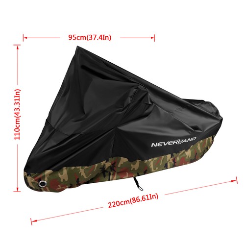 NEVERLAND Motorcycle Cover Dust UV Protector Waterproof For Yamaha TW200 XT250 - 第 12/12 張圖片