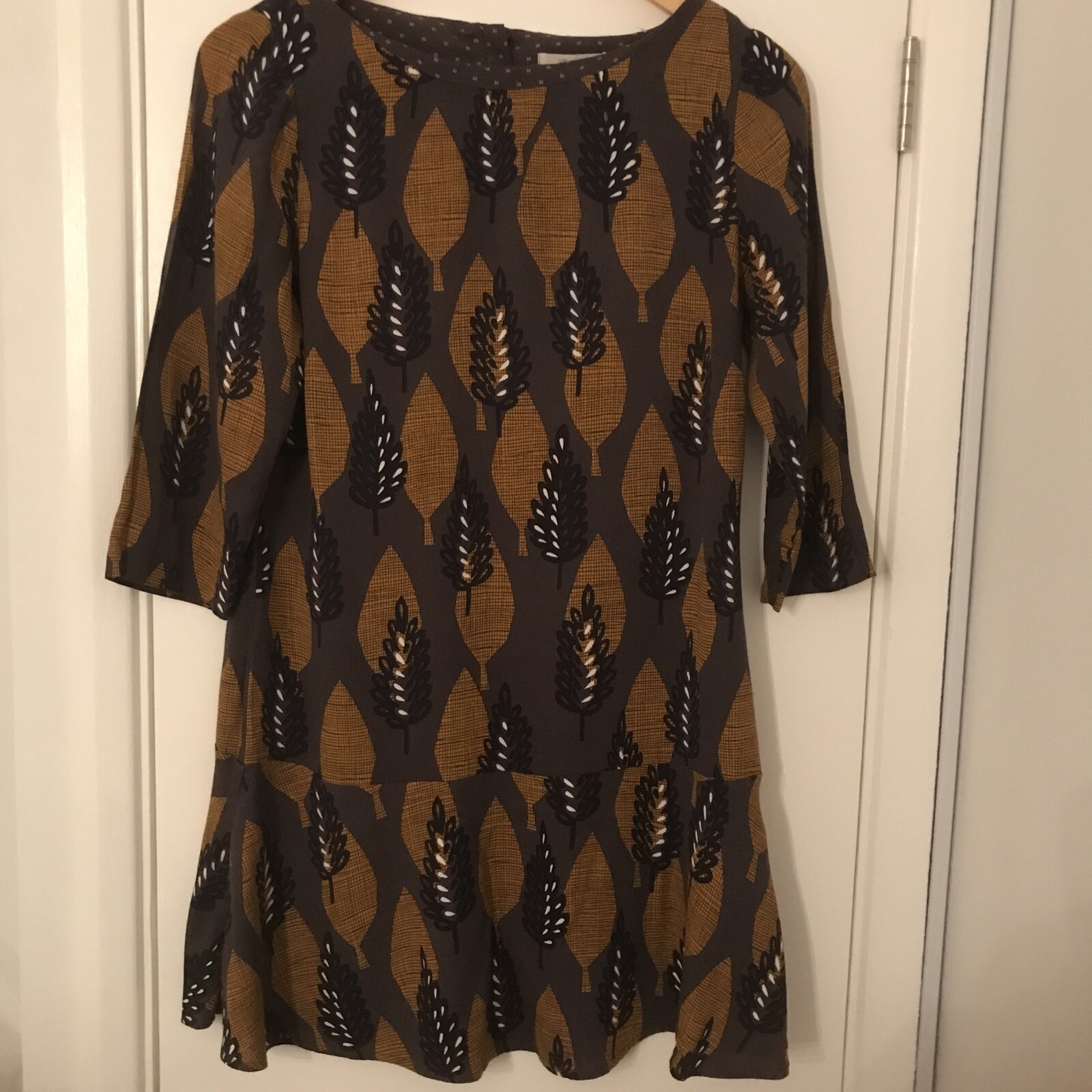 White Stuff Tunic Size 8 Leaves Pattern - image 1