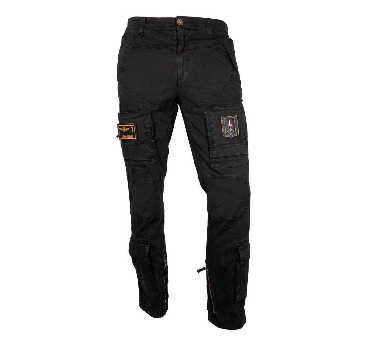 Pantalon Cargo Militaire Beige Homme Aeronautica Militare Taille M, Coupe Regular