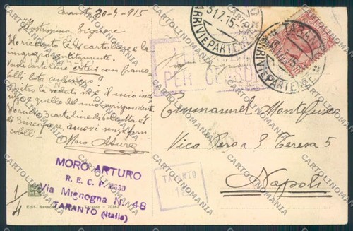Taranto Stadt FALTE Postkarte MV5498 - Bild 2 von 2
