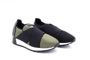 ladies khaki trainers