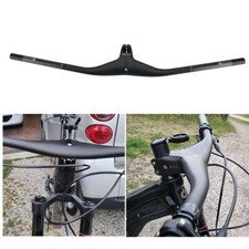 MTB Handlebar Stem Integrated -17 Degree Carbon 1-1/8" Bicycle Riser Handle Bar