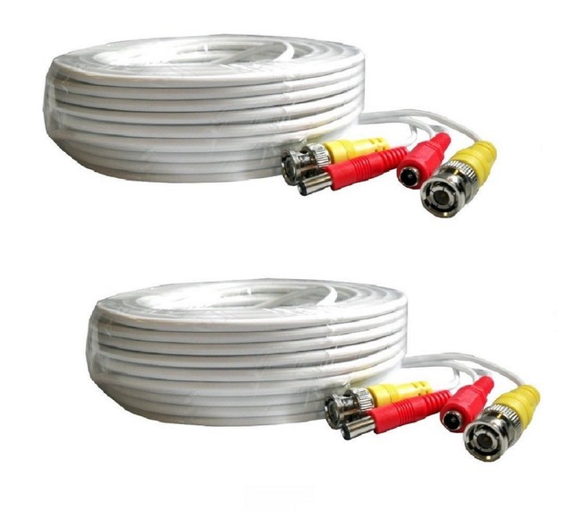 2 PACK PREMIUM 60Ft. SDI & HD BNC EXTENSION CABLES FOR Night Owl