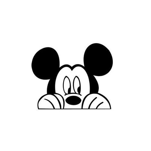 2 Mickey Mouse Peeking Decal Sticker for Macbook Laptop Car Window Bumper Truck - Image 4 of 4