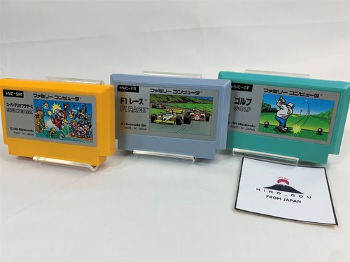 FC Super Mario Bros F1 Rennen Golf Cartridge Menge 3 Famicom Japan Import - Bild 1 von 14
