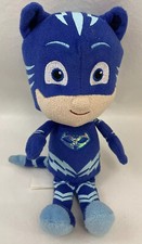 PJ Masks Show Catboy Blue Plush Stuffed Animal Toy Just Play Sparkly Emblem 9in