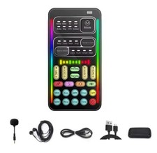 Voice Changer Multiple Audio Effect Bluetooth Compatible Live Stream Sound Cards