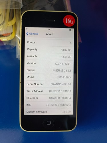 Original GOOD Apple iPhone 5C 8GB 16GB 32GB Unlocked 4G mobilephone ALL colors - Afbeelding 54 van 62