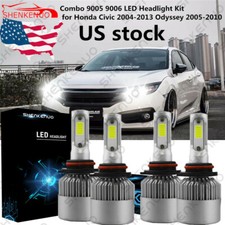 9005 9006 Led Headlight Kit For Honda Accord 1997-2007 Odyssey 05-10 Hilow Beam
