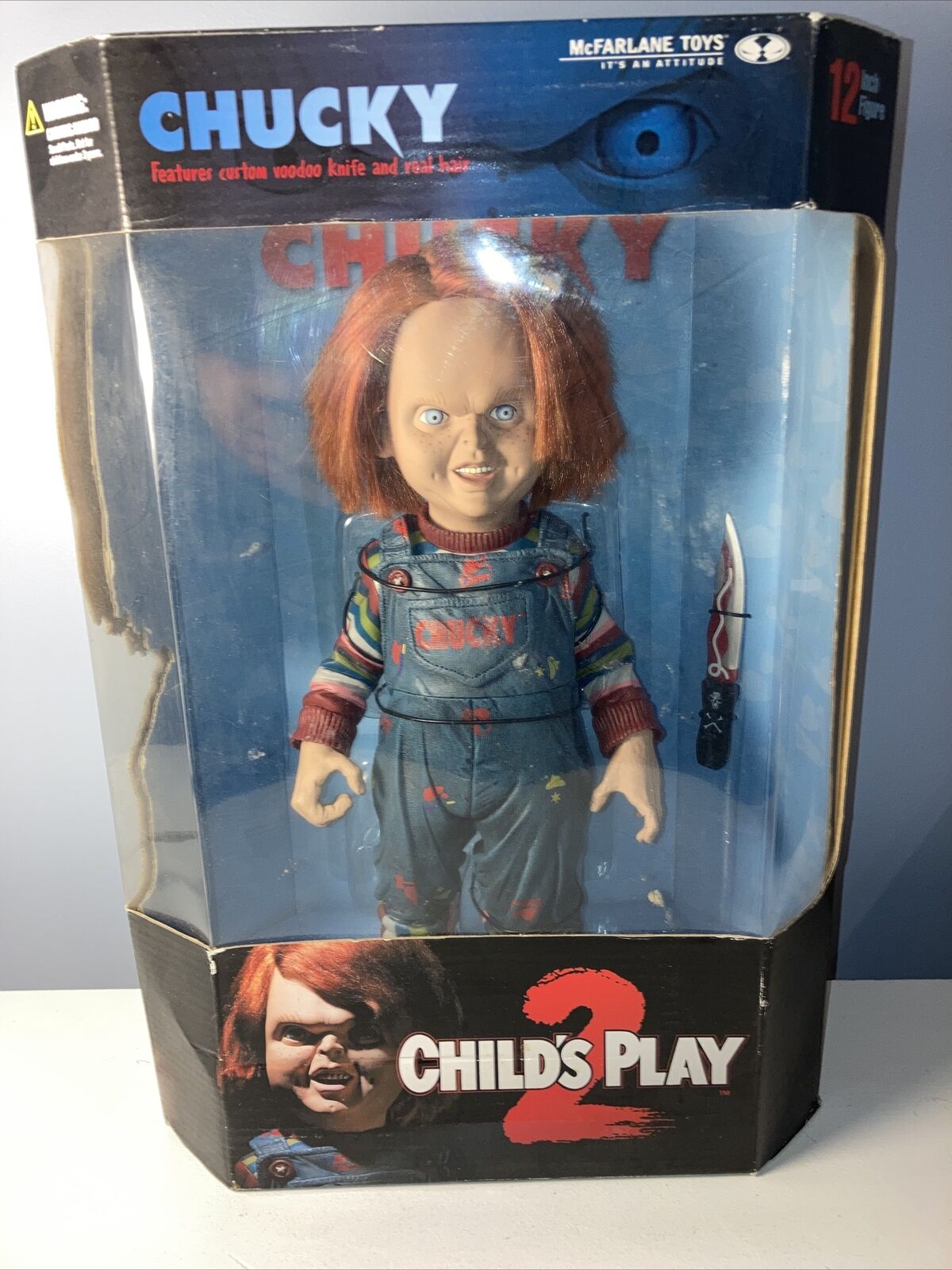 Child's Play 2 CHUCKY 12 Figure McFarlane Toys Movie Maniacs Doll Bride of  NEW!