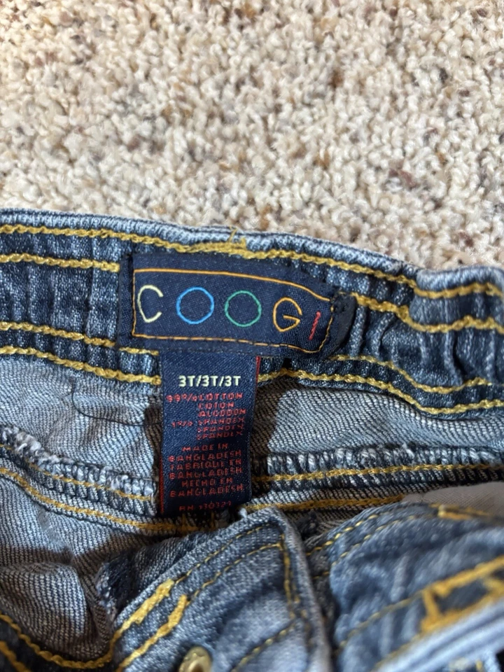 Pantalones de mezclilla ajustados COOGI 3t para niños y niñas Foto 4 de 4