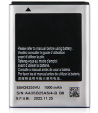 BATTERIA PILA 1000Mah per SAMSUNG GT-S3350 S3850 S5222 S5530 CORBY 2 EB424255VU