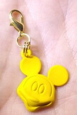 Yellow Mickey Mouse Charm for Zipper Pull  Keychain Add On 
