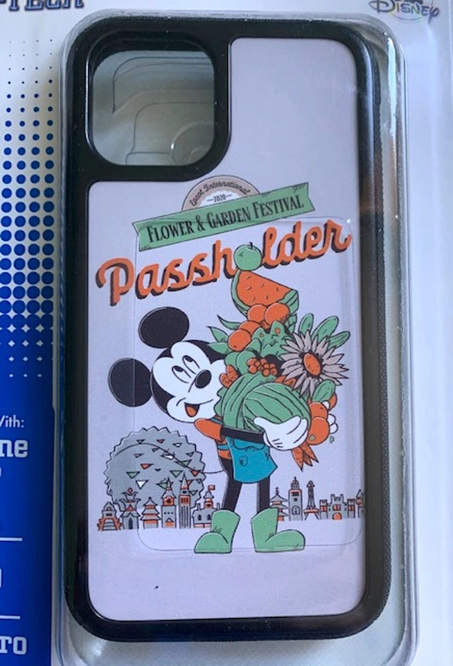 FUNDA DE TELÉFONO D-TECH MICKEY EPCOT FESTIVAL SOPORTE DE PASE SE ADAPTA A iPHONE X/ XS/11 PRO Foto 2 de 3
