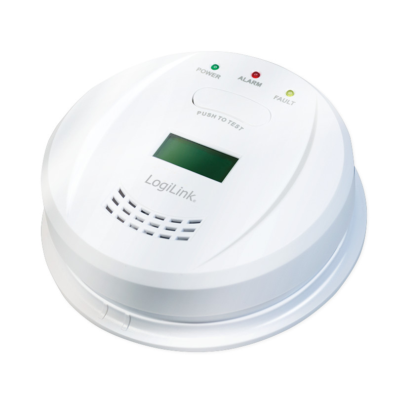 LogiLink SC0111 Rilevatore Monossido di Carbonio con LCD - Sicurezza Casa