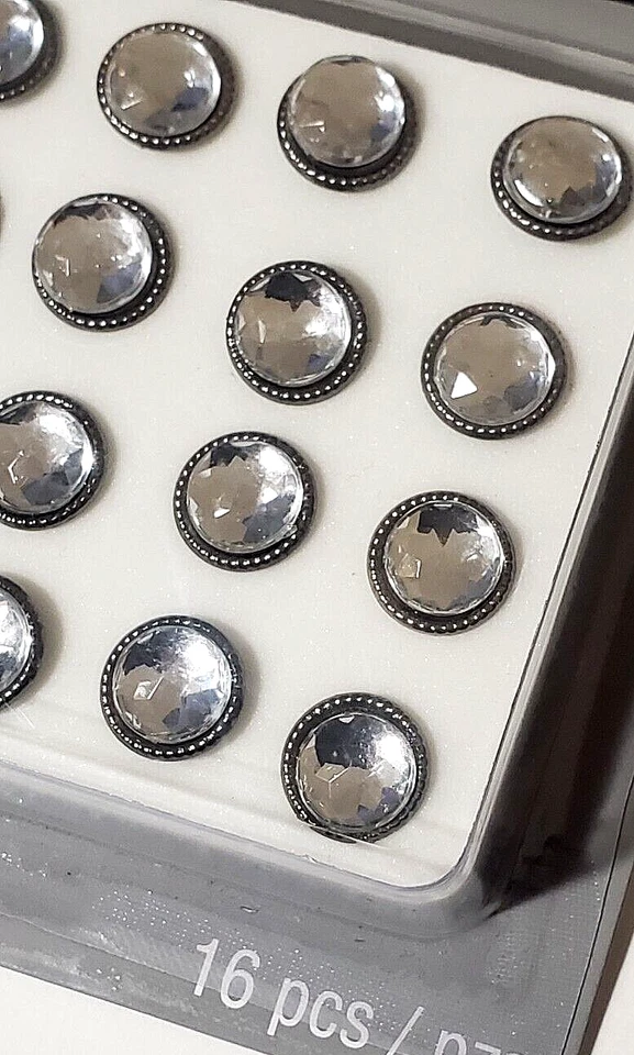 STUDI DECOR Decorative Push Pins - CLEAR GEMSTONES - 16 pcs - Image 2 of 2