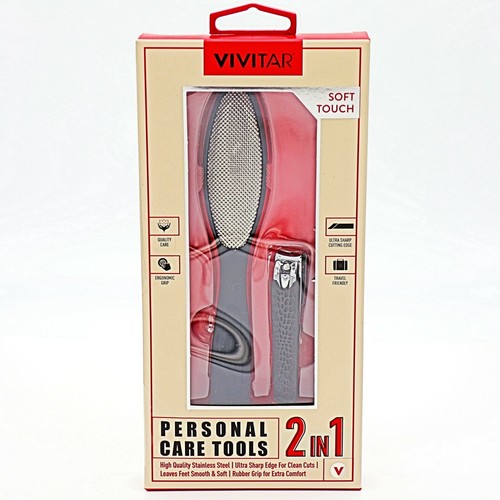 VIVITAR FOR MEN 2in1 Personal Care Tools Nail Clipper & Foot File