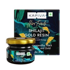 Kapiva Shilajit Gold Resin Helps in boosting Stamina Contains 24 Carat Gold 20g